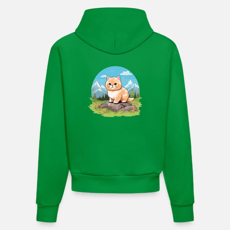 Munchkin Chaton Munchkin Chat - Sweat à capuche bio ajusté fabriqué en UE - City Green