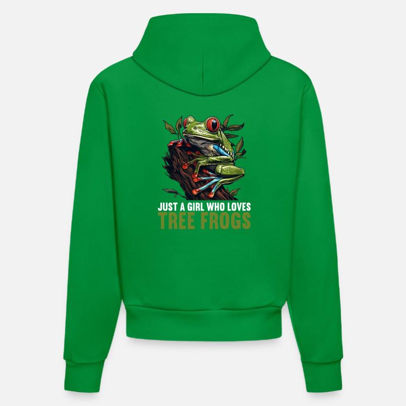 Rainette Baumfrösche Baumfrosch - Sweat à capuche bio ajusté fabriqué en UE - City Green