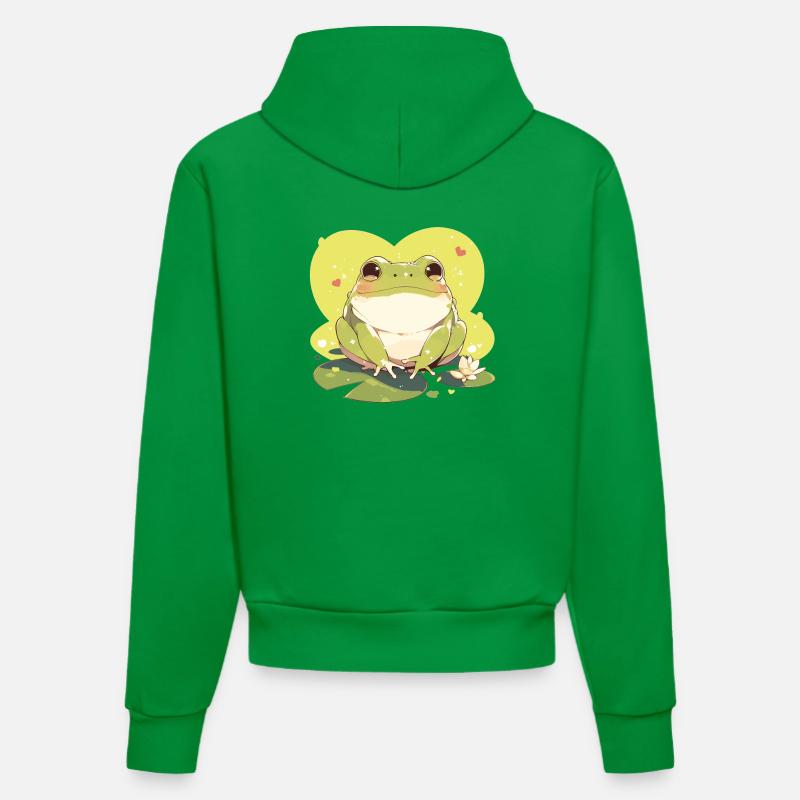 Toad Toads Toad - Organic Fitted Hoodie Made in EU - City Green