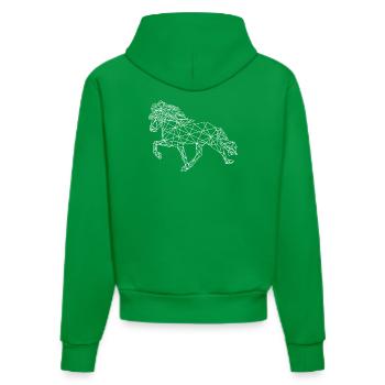 Tölter Hell - Organic Fitted Hoodie Made in EU - City Green - Back