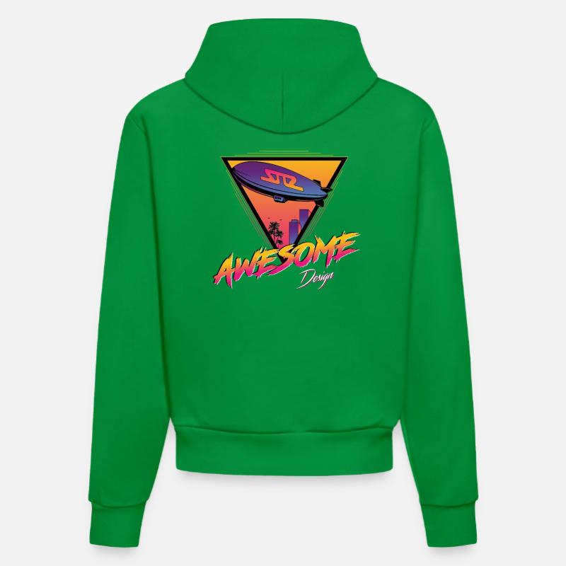 Dirigeable - Sweat à capuche bio ajusté fabriqué en UE - City Green