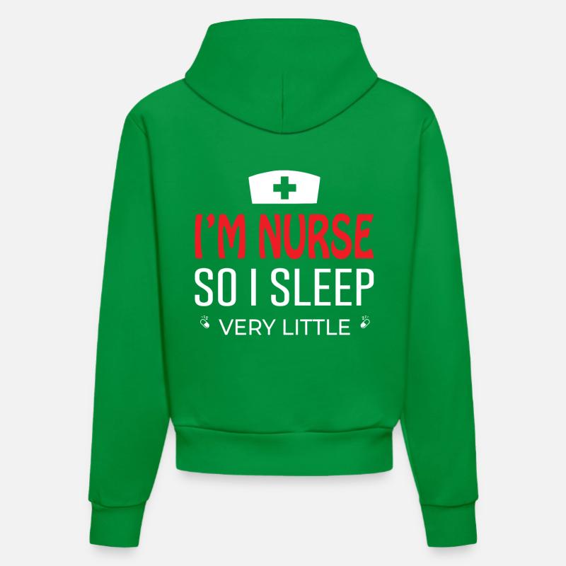 Infirmière infirmière - Sweat à capuche bio ajusté fabriqué en UE - City Green