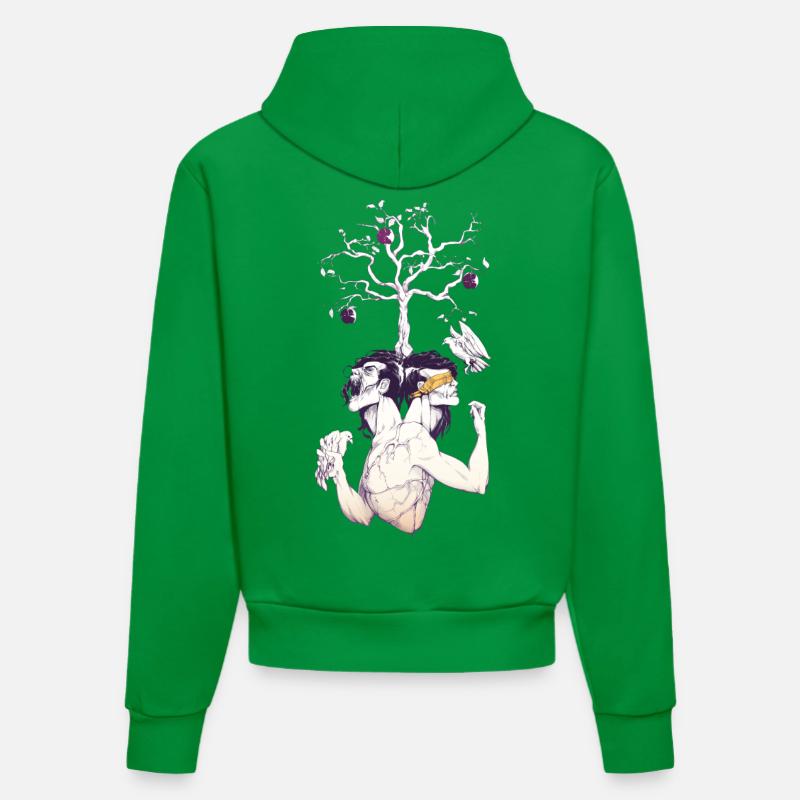 allée - Sweat à capuche bio ajusté fabriqué en UE - City Green
