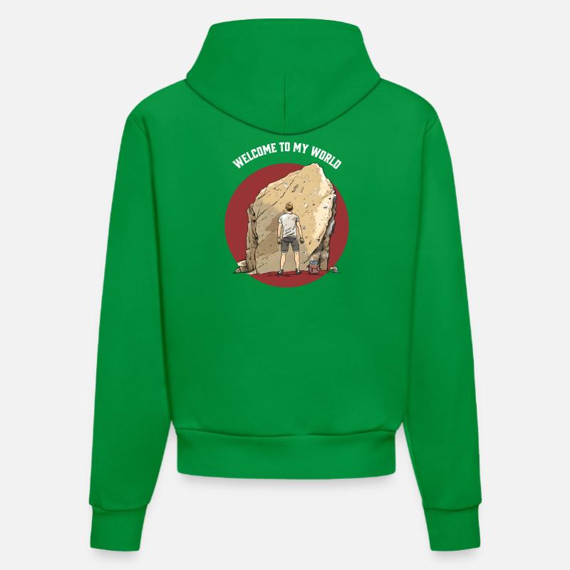 T-shirt Boulder élégant garçon Escalade - Sweat à capuche bio ajusté fabriqué en UE - City Green