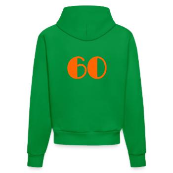 60. 60 JAHRE. 60-JÄHRIGES JUBILÄUM. JUBILÄUM 60 JAHRE - Organic Fitted Hoodie Made in EU - City Green - Hinten