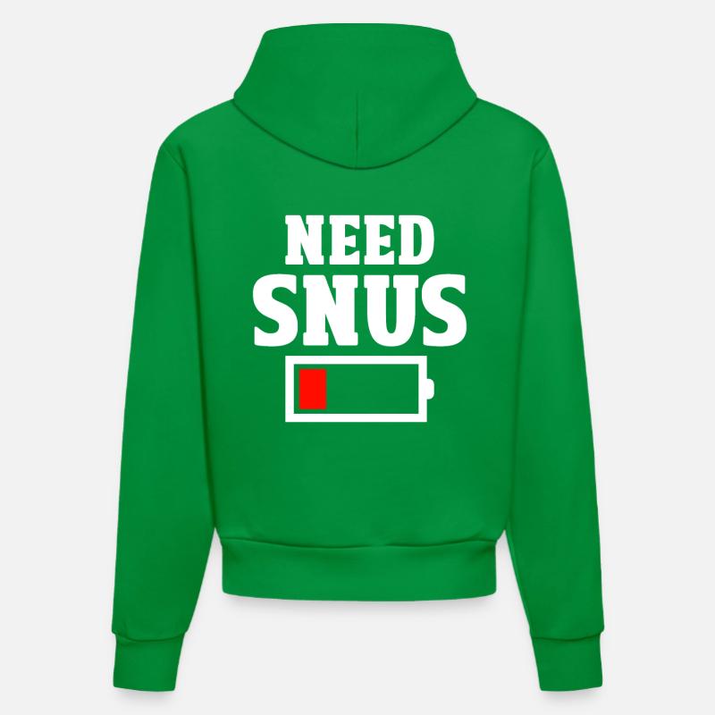 Snus - Sweat à capuche bio ajusté fabriqué en UE - City Green