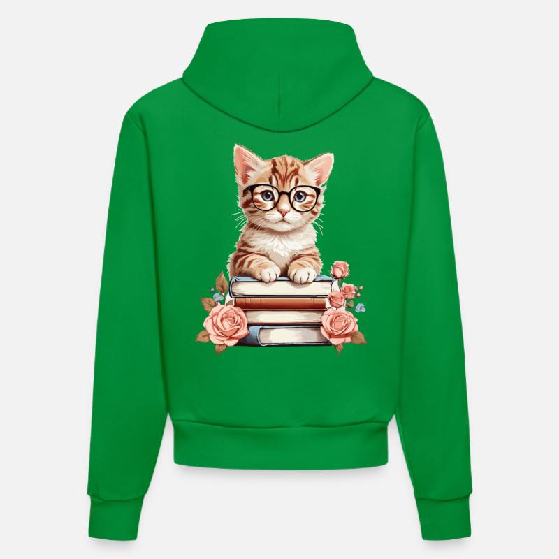 Bébé chat intelligent - Sweat à capuche bio ajusté fabriqué en UE - City Green