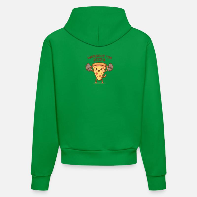 Chaussure de motivation d’entraînement pizza - Sweat à capuche bio ajusté fabriqué en UE - City Green