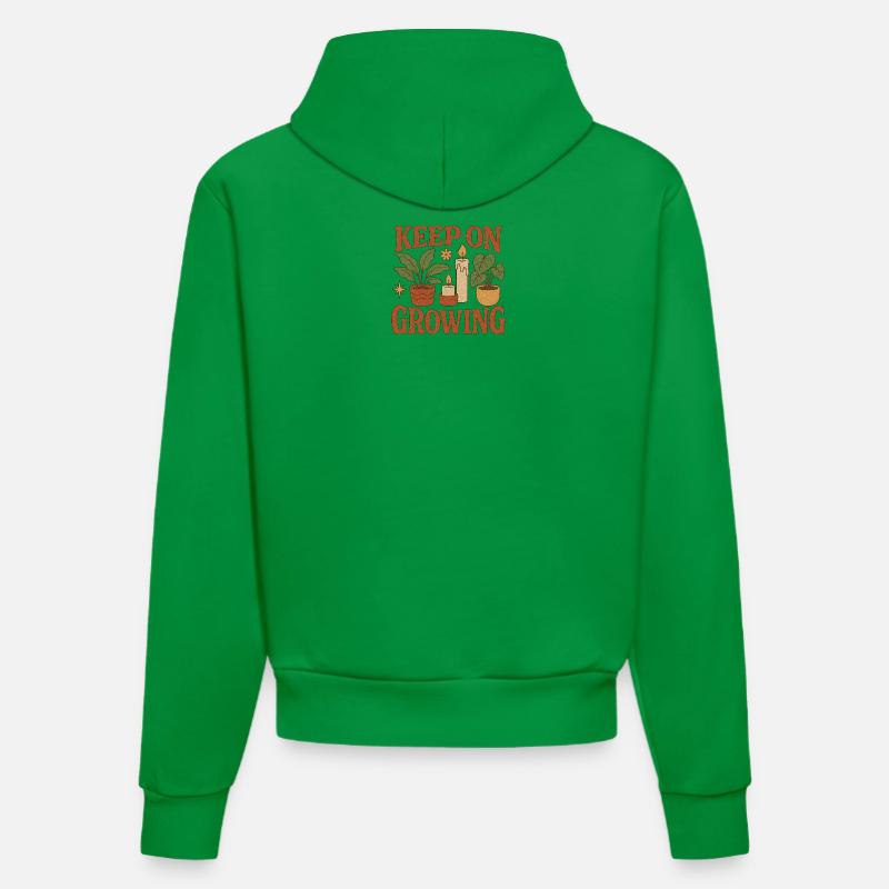 Keep_on_Growing - Sweat à capuche bio ajusté fabriqué en UE - City Green