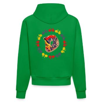 fahrrad e 202 d - Organic Fitted Hoodie Made in EU - City Green - Hinten