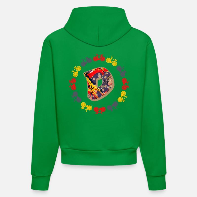 Bicyclette E 202 D - Sweat à capuche bio ajusté fabriqué en UE - City Green