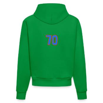 70. 70 ANS. 70e ANNIVERSAIRE. ANNIVERSAIRE 70 ANS. - Sweat à capuche bio ajusté fabriqué en UE - City Green - Dos
