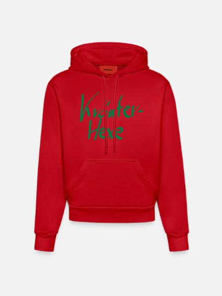 Kraeuterhexe - Organic Fitted Hoodie Made in EU - Rot