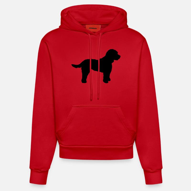 Cockapoo - Sweat à capuche bio ajusté fabriqué en UE - rouge