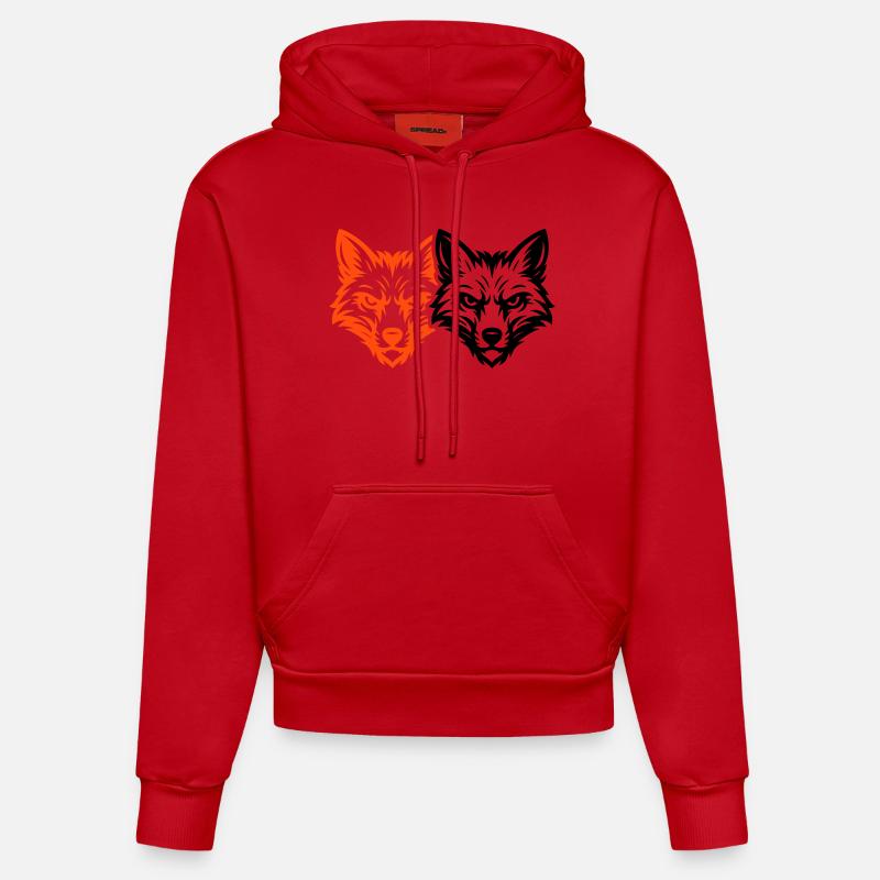 L’équipe Fox Head - Sweat à capuche bio ajusté fabriqué en UE - rouge