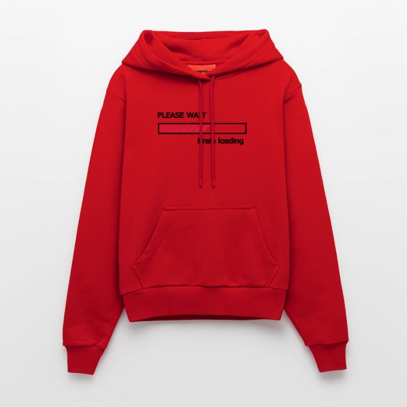 Please wait Brain loading progress bar Loading Bar Organic Fitted Hoodie Made in EU
