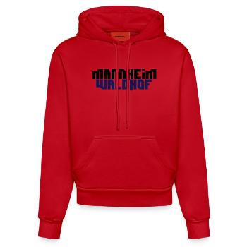 mannheim waldhof - Organic Fitted Hoodie Made in EU - Rot - Vorne