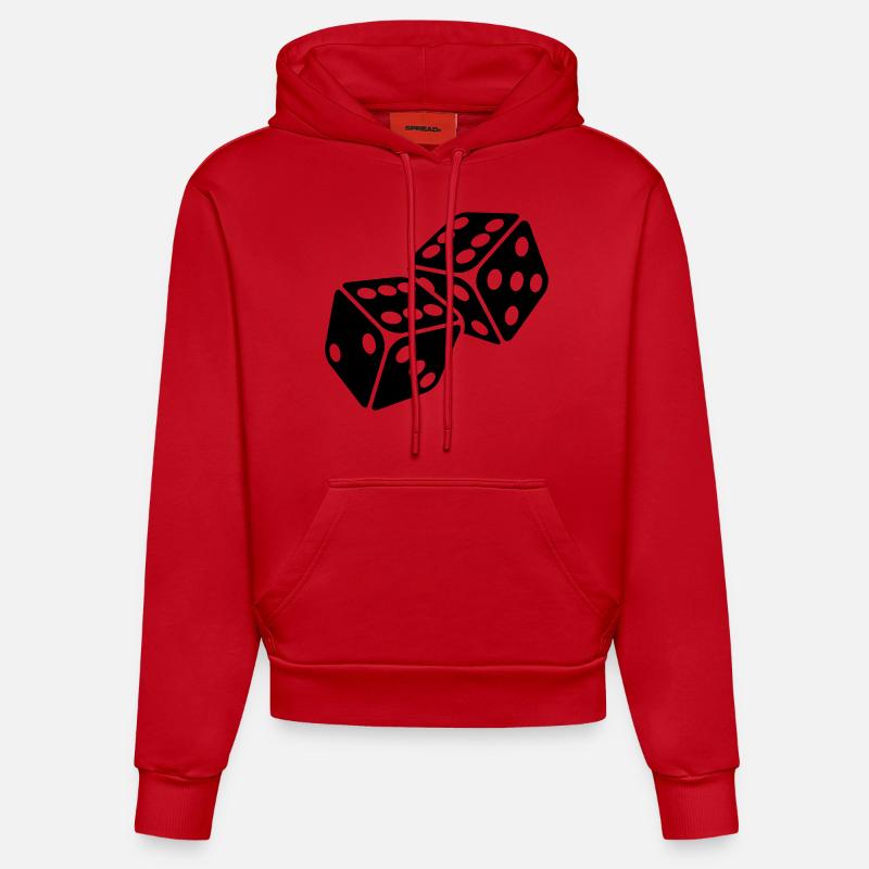 Cube 6er Pasch - six Pasch - Sweat à capuche bio ajusté fabriqué en UE - rouge