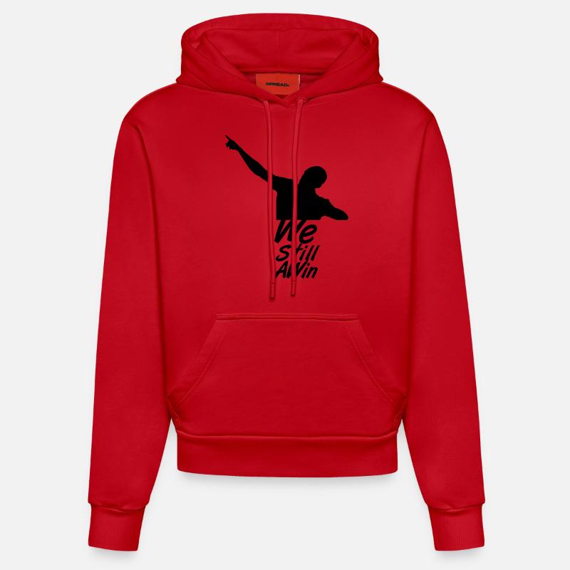 We Still A Win - Sweat à capuche bio ajusté fabriqué en UE - rouge