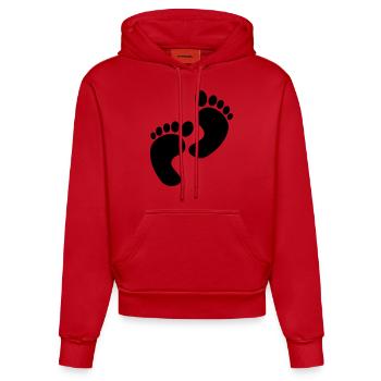 baby - Organic Fitted Hoodie Made in EU - Rot - Vorne