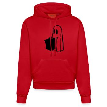Halloween - Organic Fitted Hoodie Made in EU - Rot - Vorne