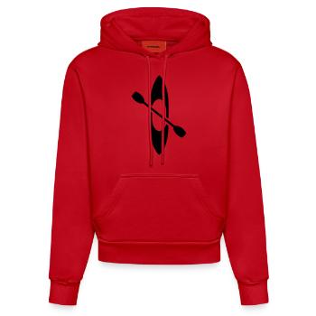 Kanu 2 - Organic Fitted Hoodie Made in EU - Rot - Vorne
