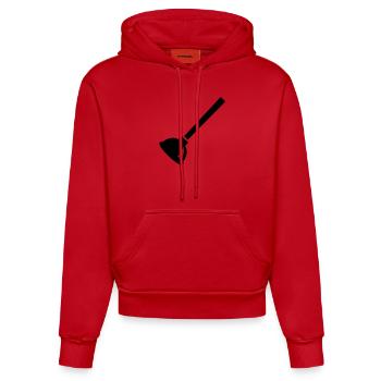 Plombier - Sweat à capuche bio ajusté fabriqué en UE - rouge - Devant