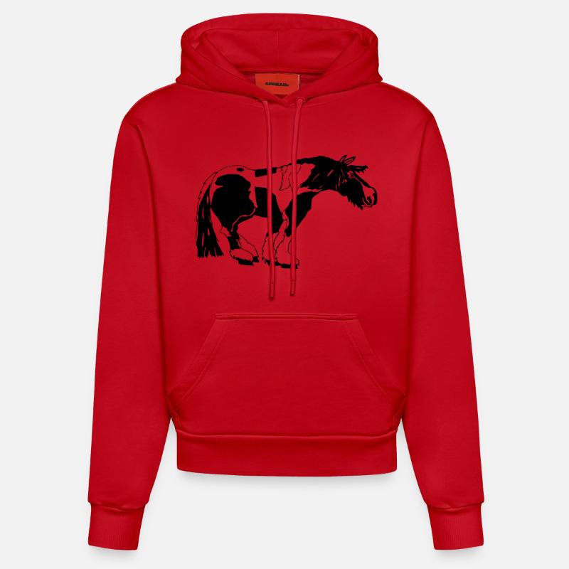 drôle Tinker, Tinker Spot, Tinker ride - Sweat à capuche bio ajusté fabriqué en UE - rouge