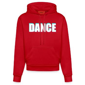 Dance - Organic Fitted Hoodie Made in EU - Rot - Vorne
