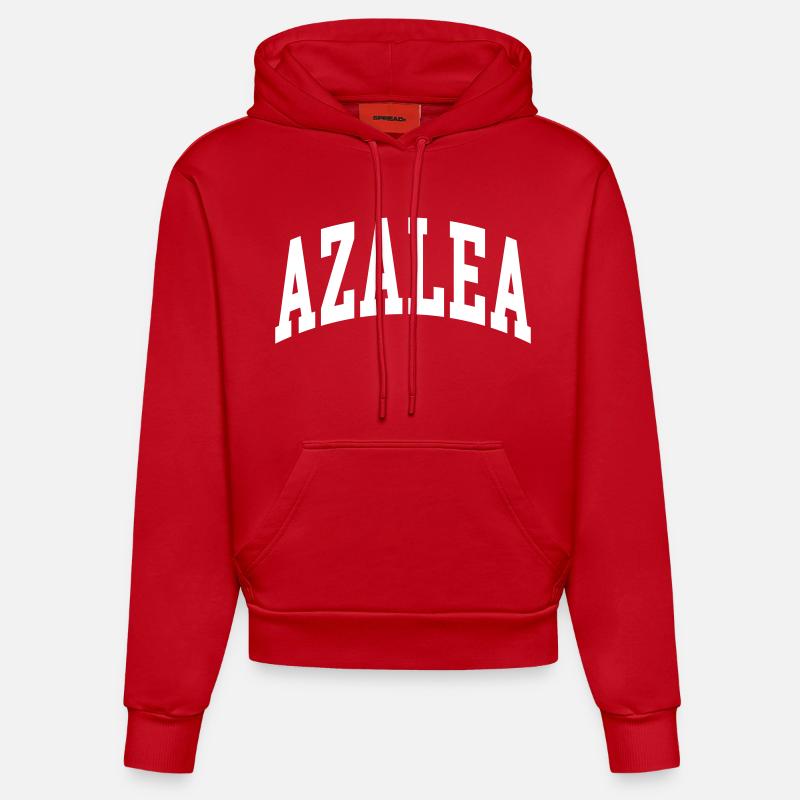 Azalée - Sweat à capuche bio ajusté fabriqué en UE - rouge
