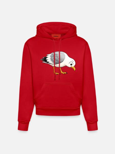 Ville MÖKKI LIFE - Organic Fitted Hoodie Made in EU - red