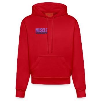 Muscle Mommy Premium T-Shirt - Sweat à capuche bio ajusté fabriqué en UE - rouge - Devant