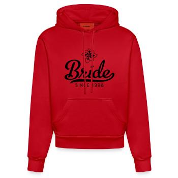 Married for 25 years - Organic Fitted Hoodie Made in EU - red - Front