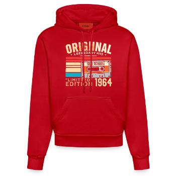 Original 1964, Legendary since 1964 Vintage 1964 - Organic Fitted Hoodie Made in EU - red - Front