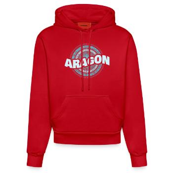 Aragon als Geschenkidee - Organic Fitted Hoodie Made in EU - Rot - Vorne