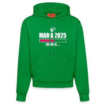 Mama 2025 - Organic Fitted Hoodie Made in EU - City Green - Vorne
