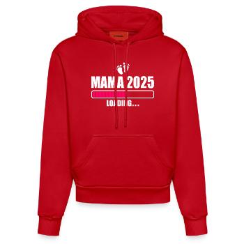 Mama 2025 - Organic Fitted Hoodie Made in EU - Rot - Vorne