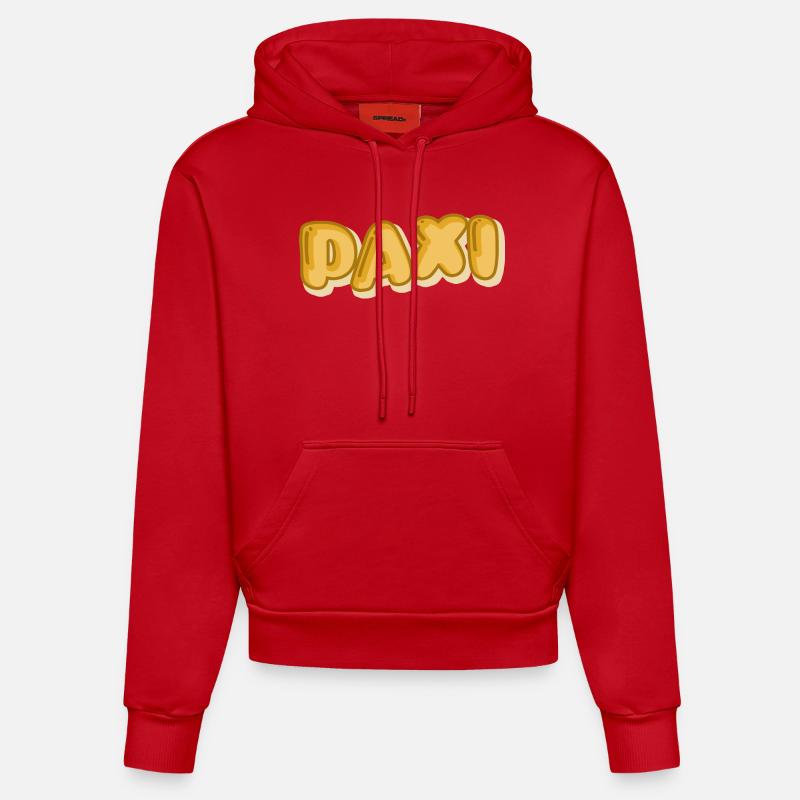 Vacances Paxi - Sweat à capuche bio ajusté fabriqué en UE - rouge