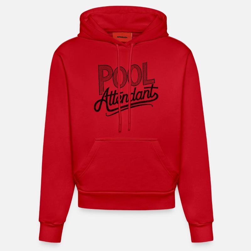 S’amuser sur l’eau - Sweat à capuche bio ajusté fabriqué en UE - rouge