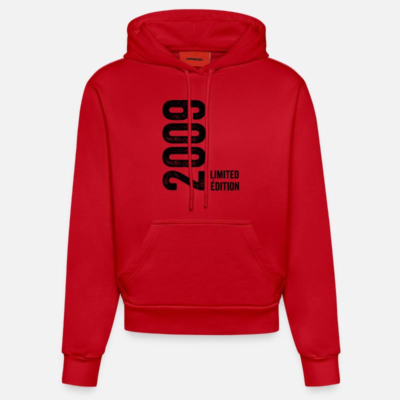 2009 LIMITED EDITION - Sweat à capuche bio ajusté fabriqué en UE - rouge