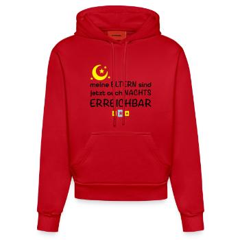 lustige Babysprüche - Organic Fitted Hoodie Made in EU - Rot - Vorne