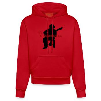 El Guitarrista - Organic Fitted Hoodie Made in EU - Rot - Vorne