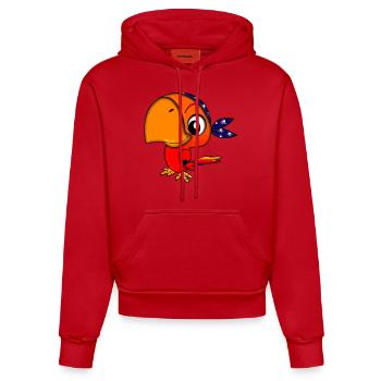 pirate ship boat pirat piratenschiff schiff skull1 - Organic Fitted Hoodie Made in EU - Rot - Vorne