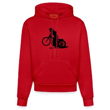 Speedway - Organic Fitted Hoodie Made in EU - Rot - Vorne