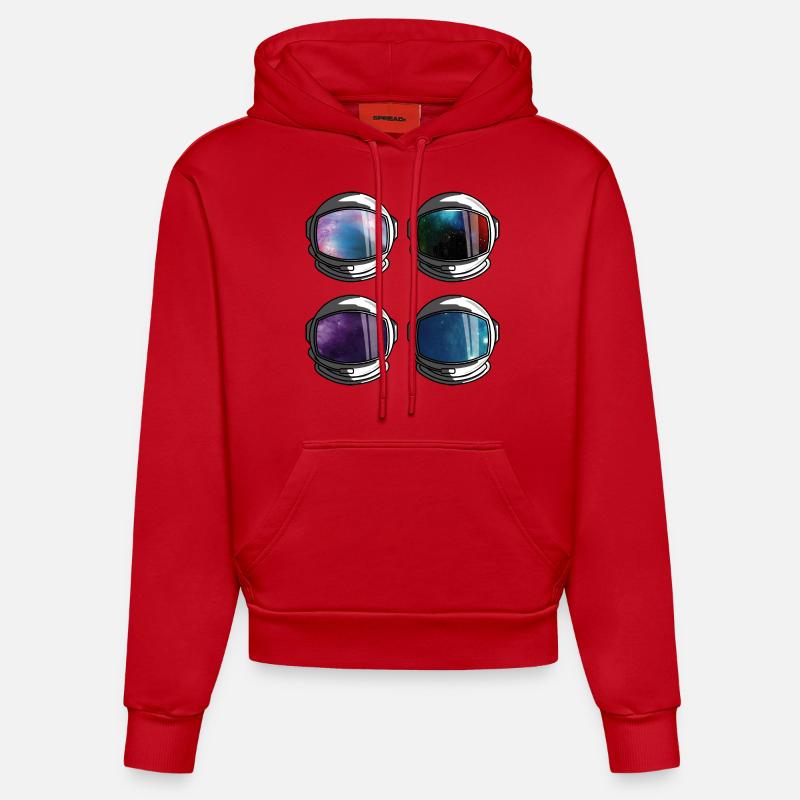 prêt pour le vol - Sweat à capuche bio ajusté fabriqué en UE - rouge