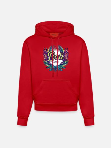 Bali 2025 Team - Organic Fitted Hoodie Made in EU - red