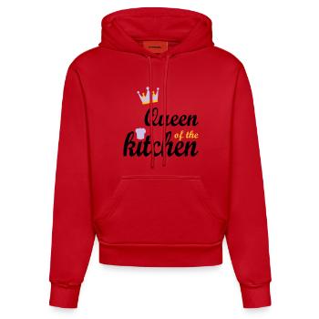 Cook - Organic Fitted Hoodie Made in EU - red - Front