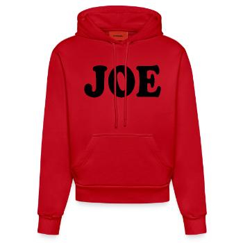 Joe - Sweat à capuche bio ajusté fabriqué en UE - rouge - Devant