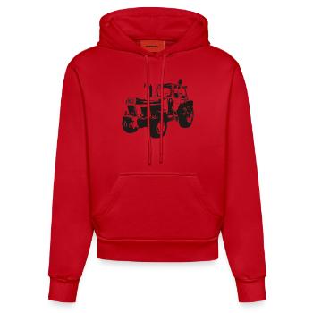 DDR Traktor ZT 300 - Organic Fitted Hoodie Made in EU - Rot - Vorne