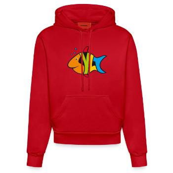 Sylt 3 - Organic Fitted Hoodie Made in EU - Rot - Vorne